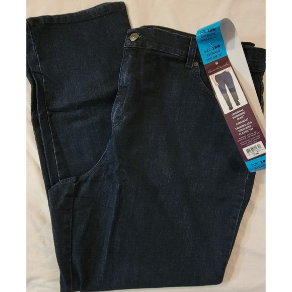 GLORIA VANDERBILT Women's Classic Amanda High Rise Tapered Jean Classic Fit 18W - Picture 5 of 8